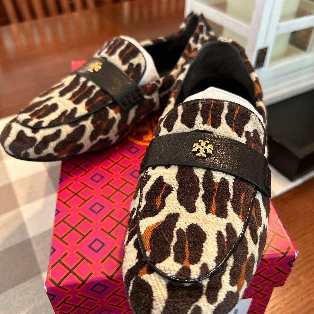 Tory Burch leopard ballet flats